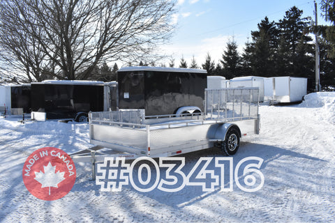 7' x 14' Enbeck Single Axle Aluminum Utility Trailer w/ Side Load Ramp & Aluminum Rims (2026)