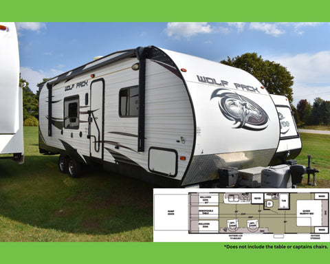 USED 2014 Cherokee Wolfpack 27' Toy Hauler RV