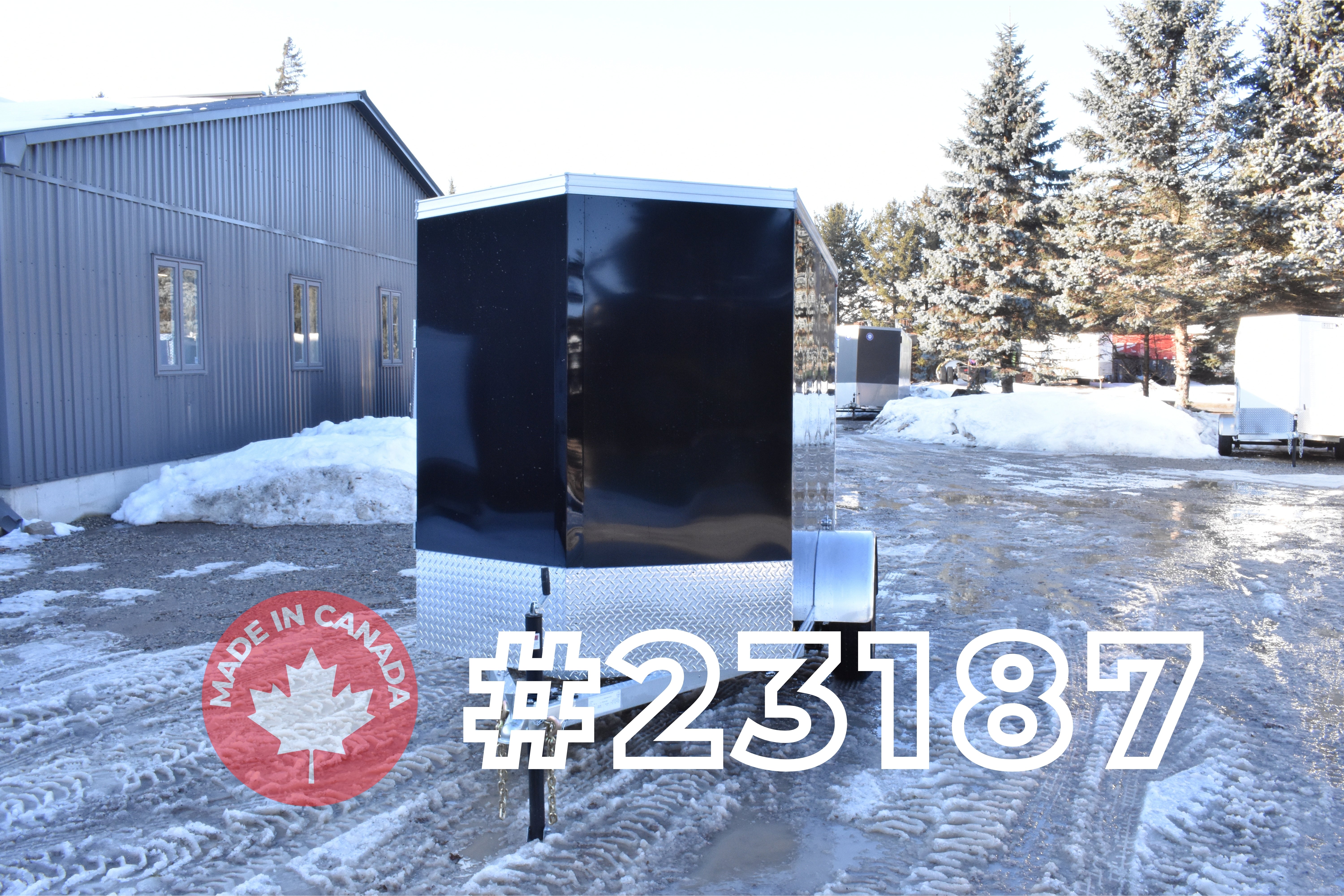 5' x 8' Rhino Single Axle Enclosed Cargo Trailer w/ Barn Door & Side Door (2026)