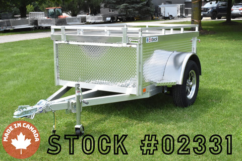 4' x 6' Enbeck Single Axle Aluminum "Weekend Warrior" Enclosed Cargo Trailer Speedway Trailers Guelph Cambridge Kitchener Ontario Canada