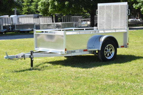4' x 8' Enbeck Single Axle Aluminum Utility Trailer w/ Aluminum Rims Speedway Trailers Guelph Cambridge Kitchener Ontario Canada
