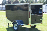 4' x 8' Rhino Single Axle Galvanized Enclosed Cargo Trailer Black Speedway Trailers Guelph Cambridge Kitchener Ontario Canada