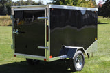 4' x 8' Rhino Single Axle Galvanized Enclosed Cargo Trailer Black Speedway Trailers Guelph Cambridge Kitchener Ontario Canada