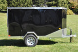 4' x 8' Rhino Single Axle Galvanized Enclosed Cargo Trailer Black Speedway Trailers Guelph Cambridge Kitchener Ontario Canada