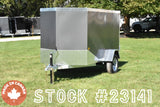 4' x 8' Rhino Single Axle Galvanized Enclosed Cargo Trailer Charcoal Speedway Trailers Guelph Cambridge Kitchener Ontario Canada