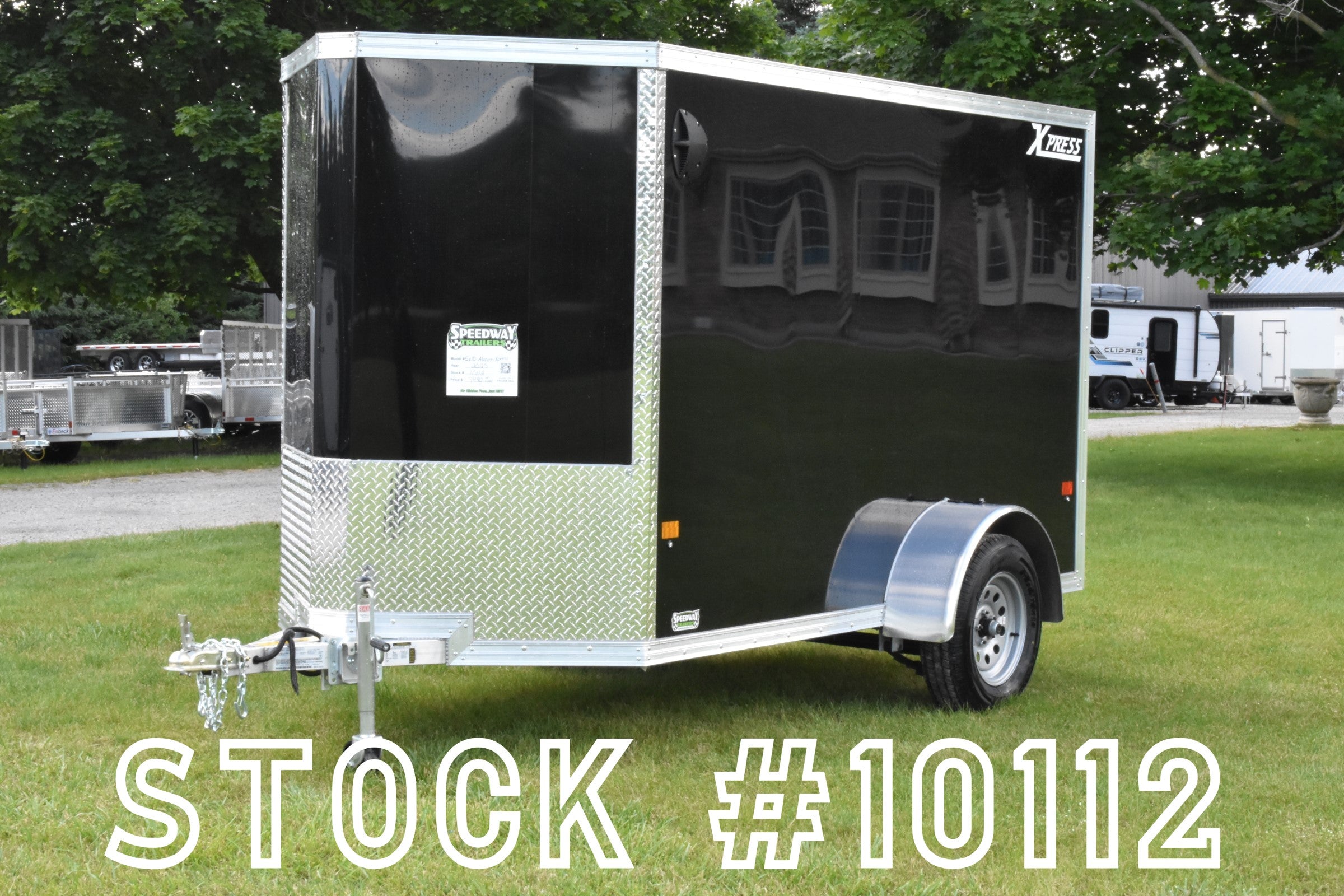 5' x 10' Alcom Express Single Axle Enclosed Cargo Trailer Speedway Trailers Guelph Cambridge Kitchener Ontario Canada