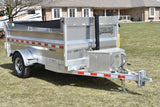 5' x 10' Enbeck Single Axle 2.5 Ton Aluminum Dump Trailer w/ Aluminum Rims Speedway Trailers Guelph Cambridge Kitchener Ontario Canada