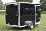 5' x 10' Rhino Single Axle Galvanized Enclosed Cargo Trailer Black Speedway Trailers Guelph Cambridge Kitchener Ontario Canada
