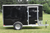 5' x 10' Rhino Single Axle Galvanized Enclosed Cargo Trailer Black Speedway Trailers Guelph Cambridge Kitchener Ontario Canada
