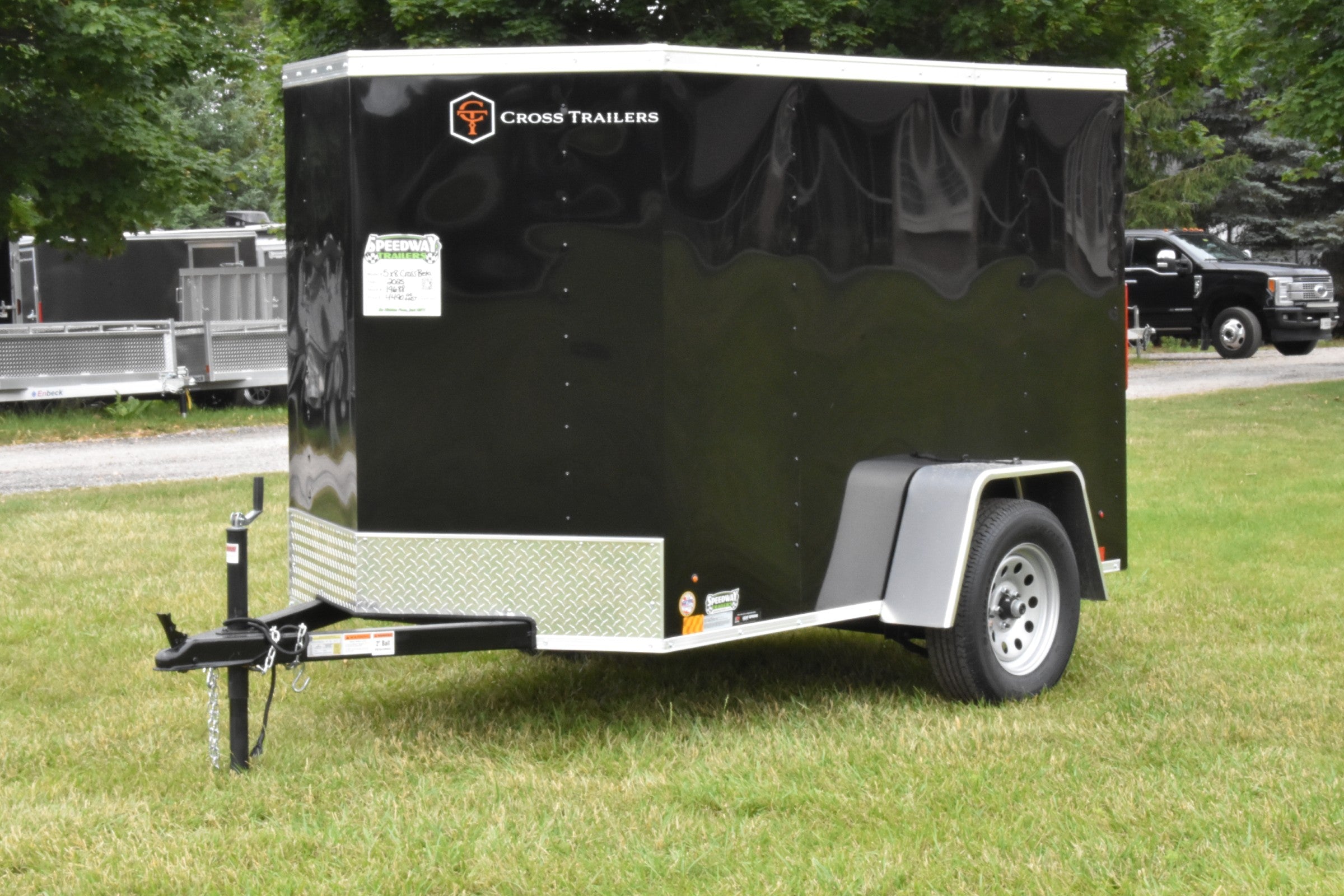 5' x 8' Cross Beta Series Single Axle Enclosed Cargo Trailer Speedway Trailers Guelph Cambridge Kitchener Ontario Canada