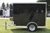 5' x 8' Rhino Single Axle Galvanized Enclosed Cargo Trailer Black Side Door Speedway Trailers Guelph Cambridge Kitchener Ontario Canada