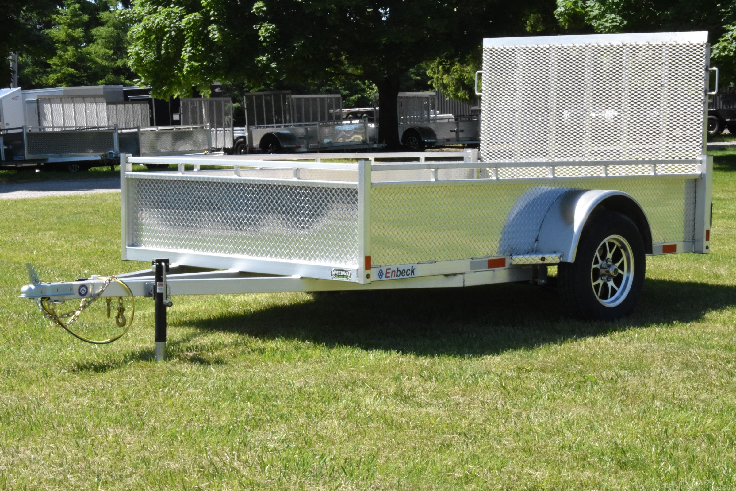 6' x 10' Enbeck Single Axle Aluminum Utility Trailer w/ Aluminum Rims (2026)