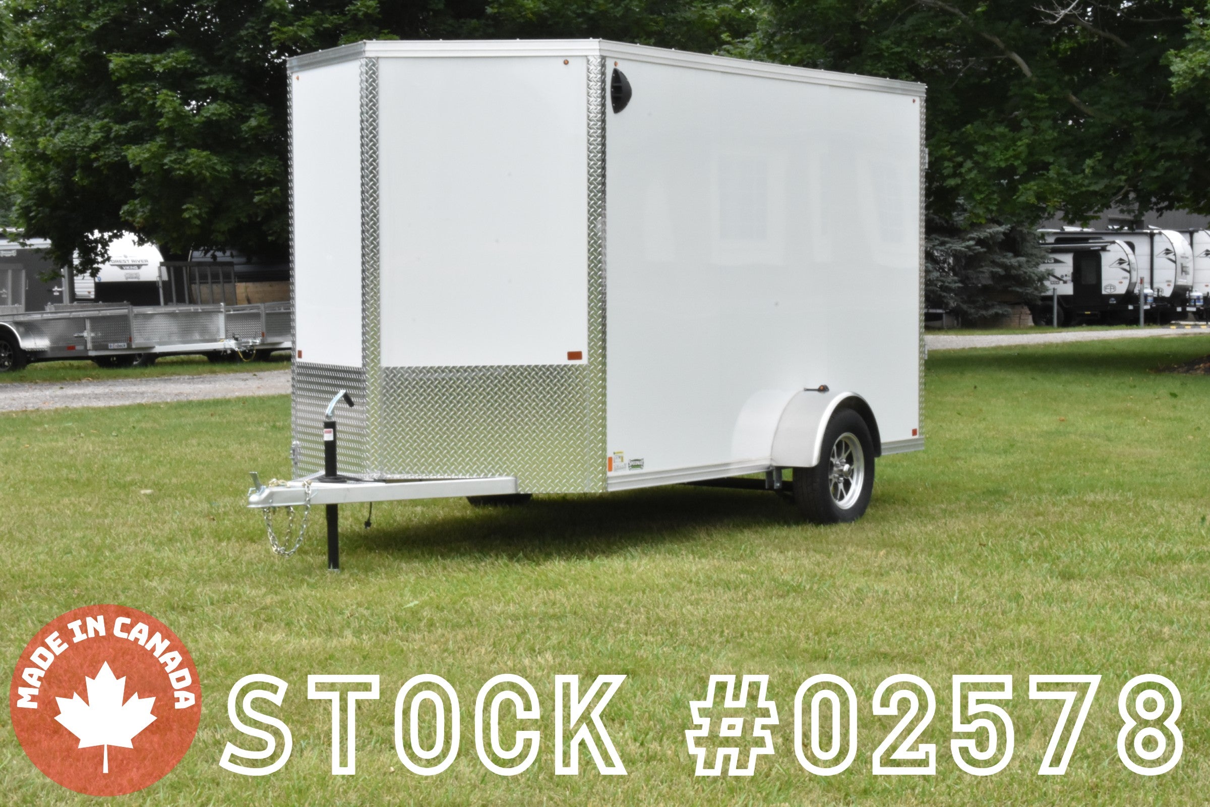 6' x 12' Enbeck Single Axle Enclosed Aluminum Cargo Trailer Speedway Trailers Guelph Cambridge Kitchener Ontario Canada