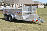 6' x 12' Enbeck Tandem Axle 5 Ton Aluminum Dump Trailer w/ Aluminum Rims Speedway Trailers Guelph Cambridge Kitchener Ontario Canada