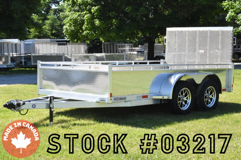 6' x 12' Enbeck Tandem Axle Aluminum Utility Trailer w/ Aluminum Rims Speedway Trailers Guelph Cambridge Kitchener Ontario Canada