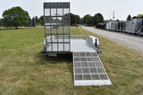 6' x 12' One-Sixteen Tandem Axle Flatdeck Scissor Lift Trailer Speedway Trailers Guelph Cambridge Kitchener Ontario Canada