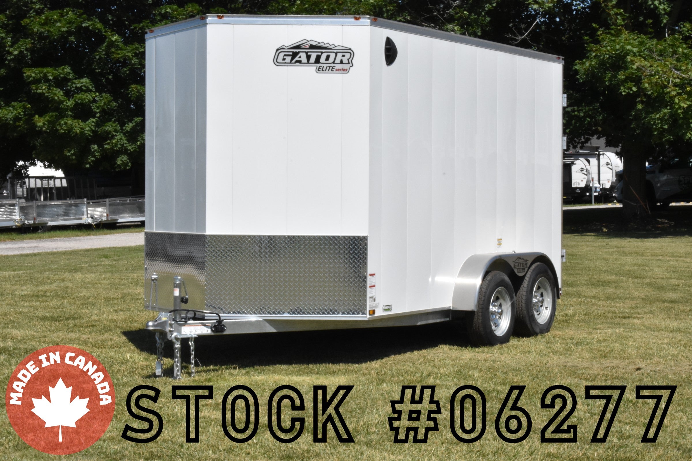 7' x 12' Gator Elite Tandem Axle Enclosed Galvanized Cargo Trailer Speedway Trailers Guelph Cambridge Kitchener Ontario Canada
