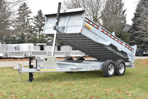 7' x 14' One-Sixteen Galvanized Telescopic Hydraulic Dump Trailer 7 Ton Speedway Trailers Guelph Cambridge Kitchener Ontario Canada