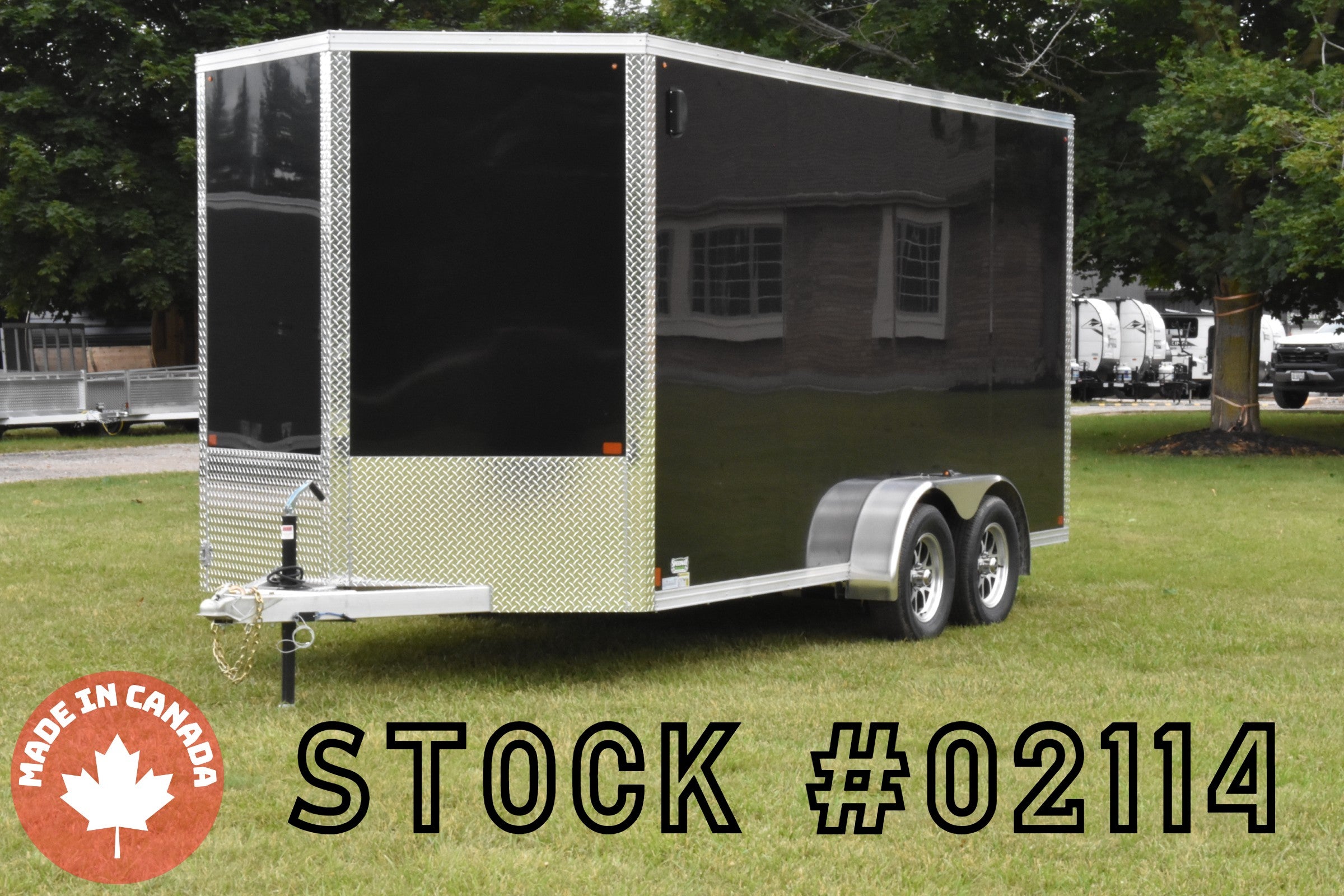 7' x 16' Enbeck Tandem Axle Enclosed Aluminum Cargo Trailer Speedway Trailers Guelph Cambridge Kitchener Ontario Canada