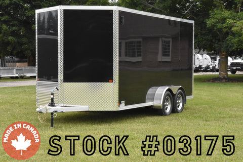 7' x 16' Enbeck Tandem Axle Enclosed Aluminum Cargo Trailer Speedway Trailers Guelph Cambridge Kitchener Ontario Canada