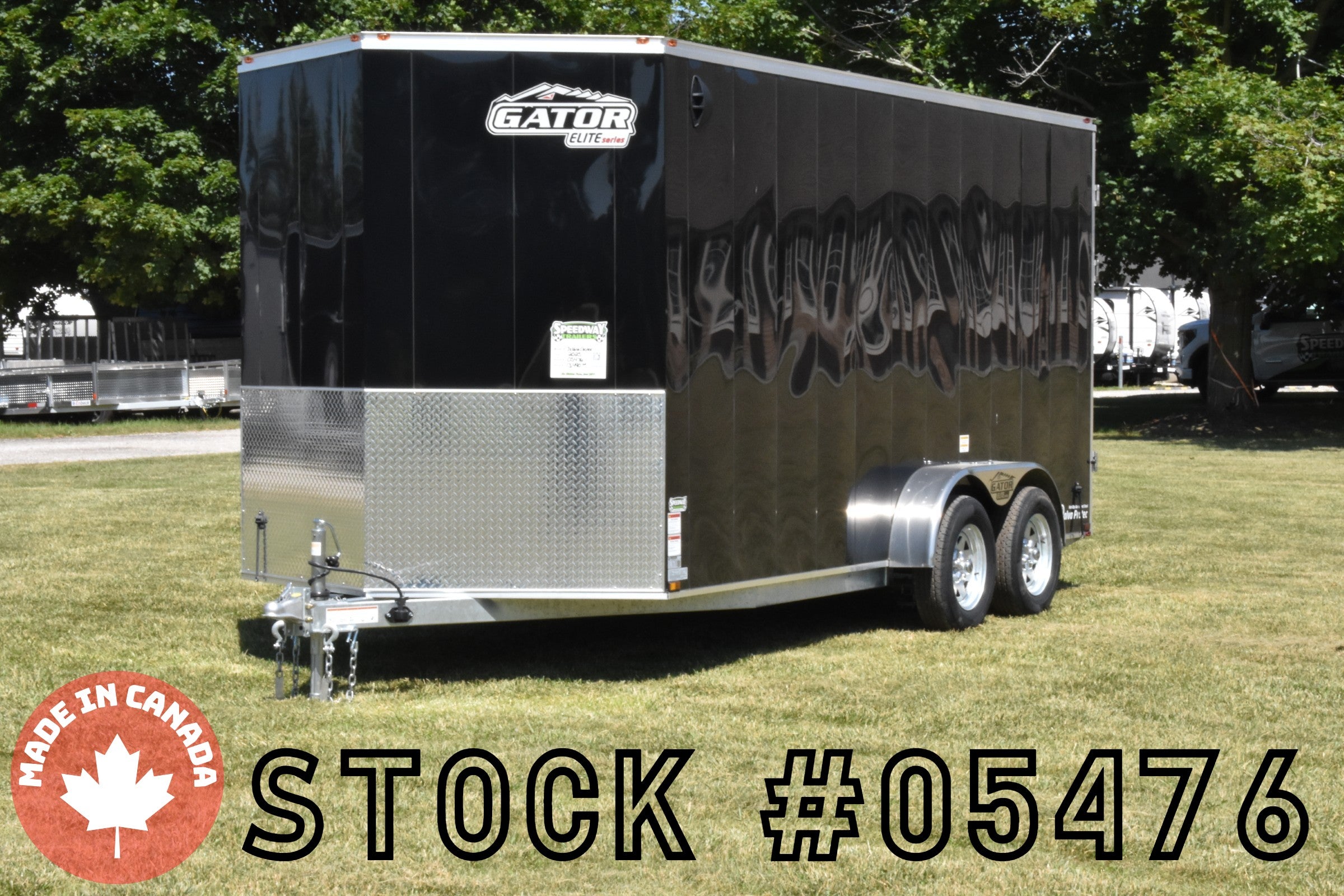 7' x 16' Gator Elite Tandem Axle Enclosed Galvanized Cargo Trailer Speedway Trailers Guelph Cambridge Kitchener Ontario Canada