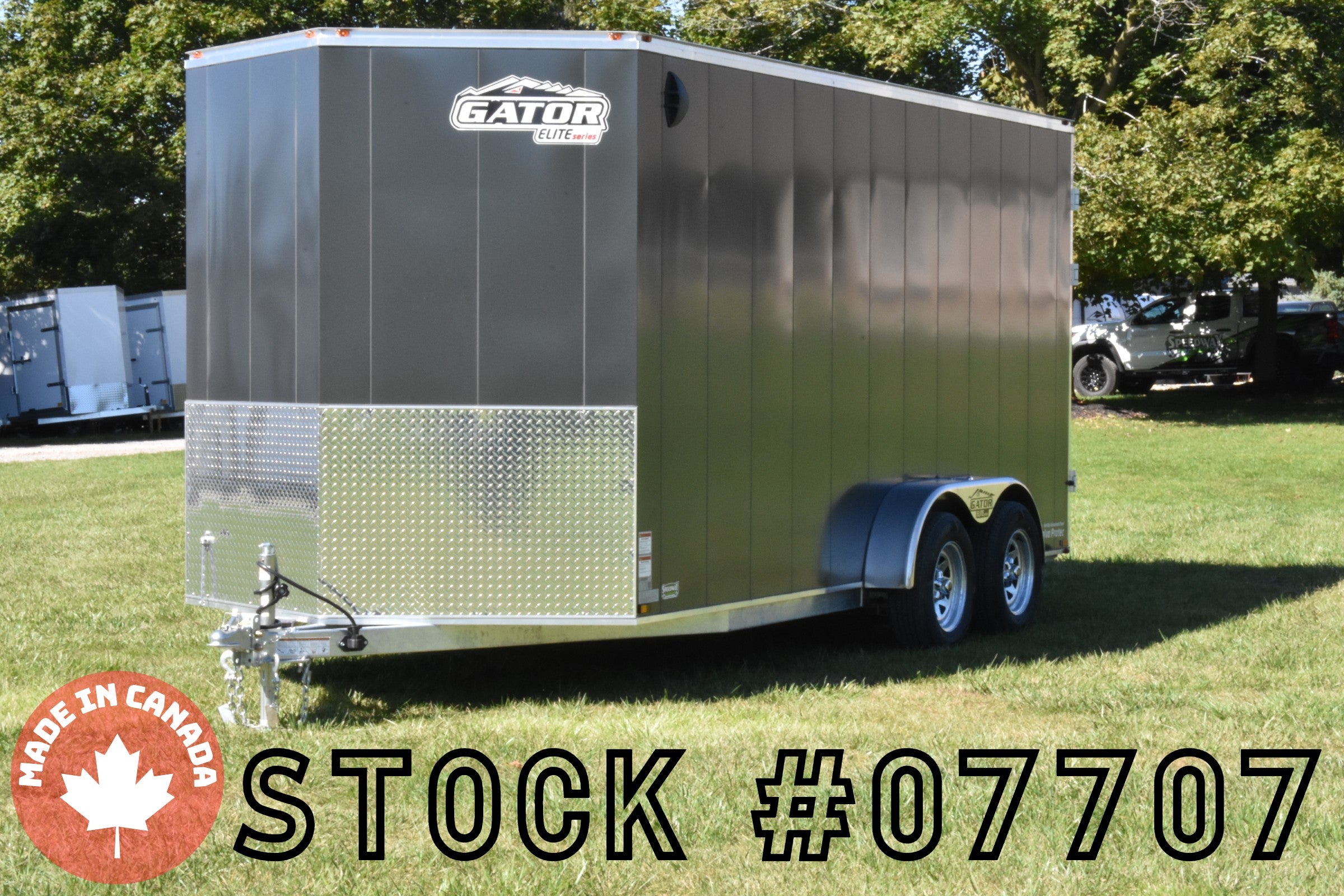 7' x 16' Gator Elite Tandem Axle Enclosed Galvanized Cargo Trailer Speedway Trailers Guelph Cambridge Kitchener Ontario Canada