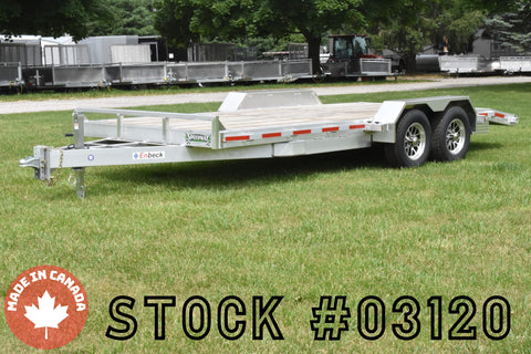 7' x 18' Enbeck Tandem Axle Aluminum 5 Ton Car Hauler Aluminum Rims Speedway Trailers Guelph Cambridge Kitchener Ontario Canada