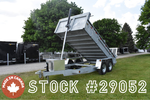 76" x 14' Competition Galvanized Tandem Axle Hydraulic Dump Trailer w/ 7 Ton Capacity Black Speedway Trailers Guelph Cambridge Kitchener Ontario Canada