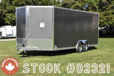 8.5' x 20' Enbeck Tandem Axle Enclosed Aluminum Car Hauler Speedway Trailers Guelph Cambridge Kitchener Ontario Canada