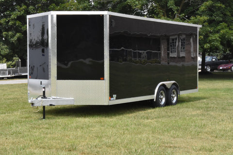 8.5' x 20' Enbeck Tandem Axle Enclosed Aluminum Car Hauler Speedway Trailers Guelph Cambridge Kitchener Ontario Canada