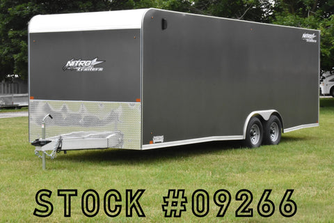 8.5' x 24' Nitro Tandem Axle Enclosed Aluminum Car Hauler Trailer Speedway Trailers Guelph Cambridge Kitchener Ontario Canada