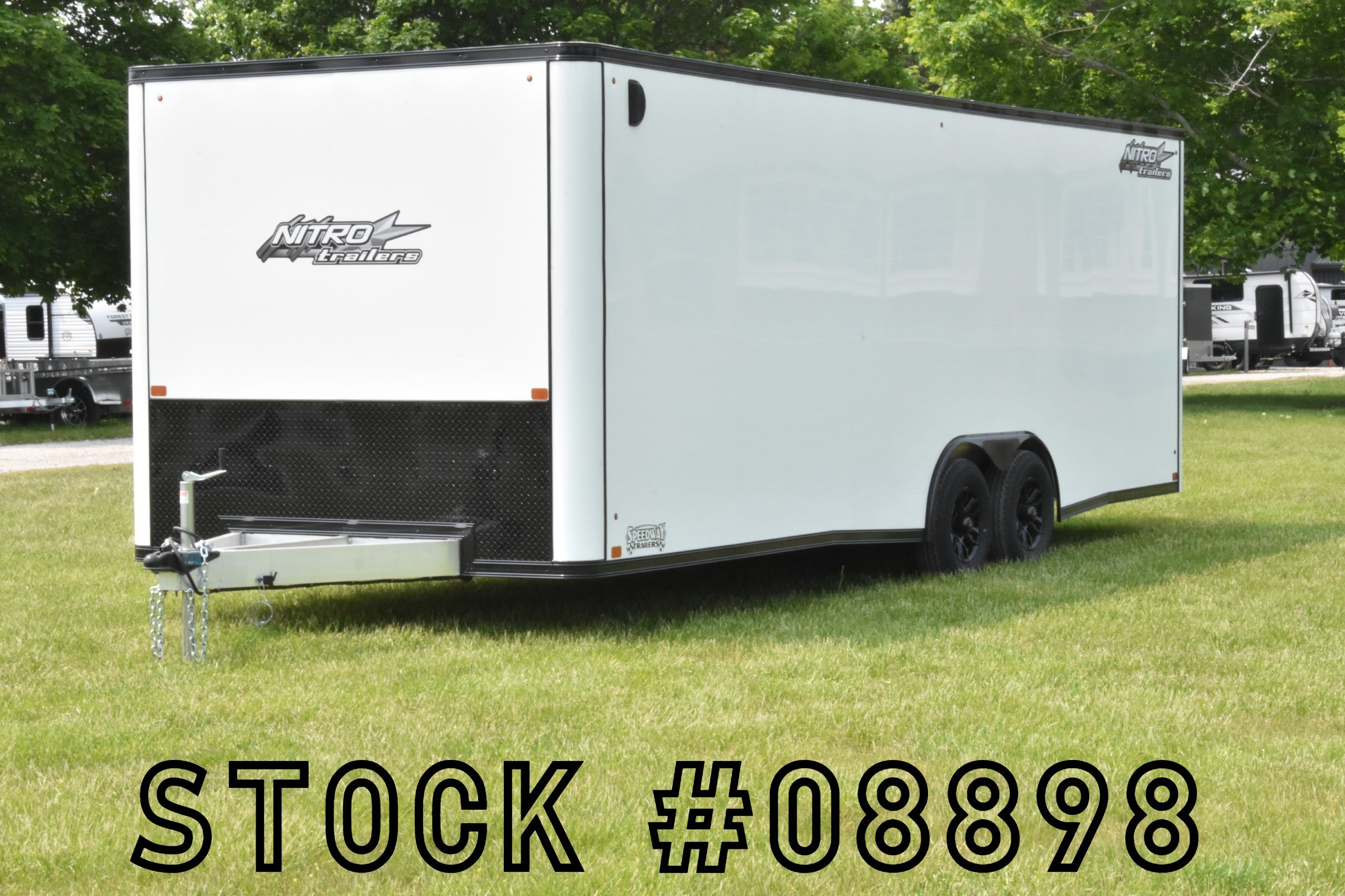 8.5' x 24' Nitro Tandem Axle Enclosed Aluminum Car Hauler Trailer Speedway Trailers Guelph Cambridge Kitchener Ontario Canada