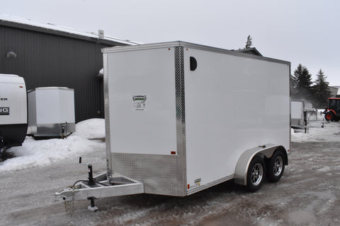 7' x 12' Enbeck Tandem Axle Aluminum Enclosed Cargo Trailer