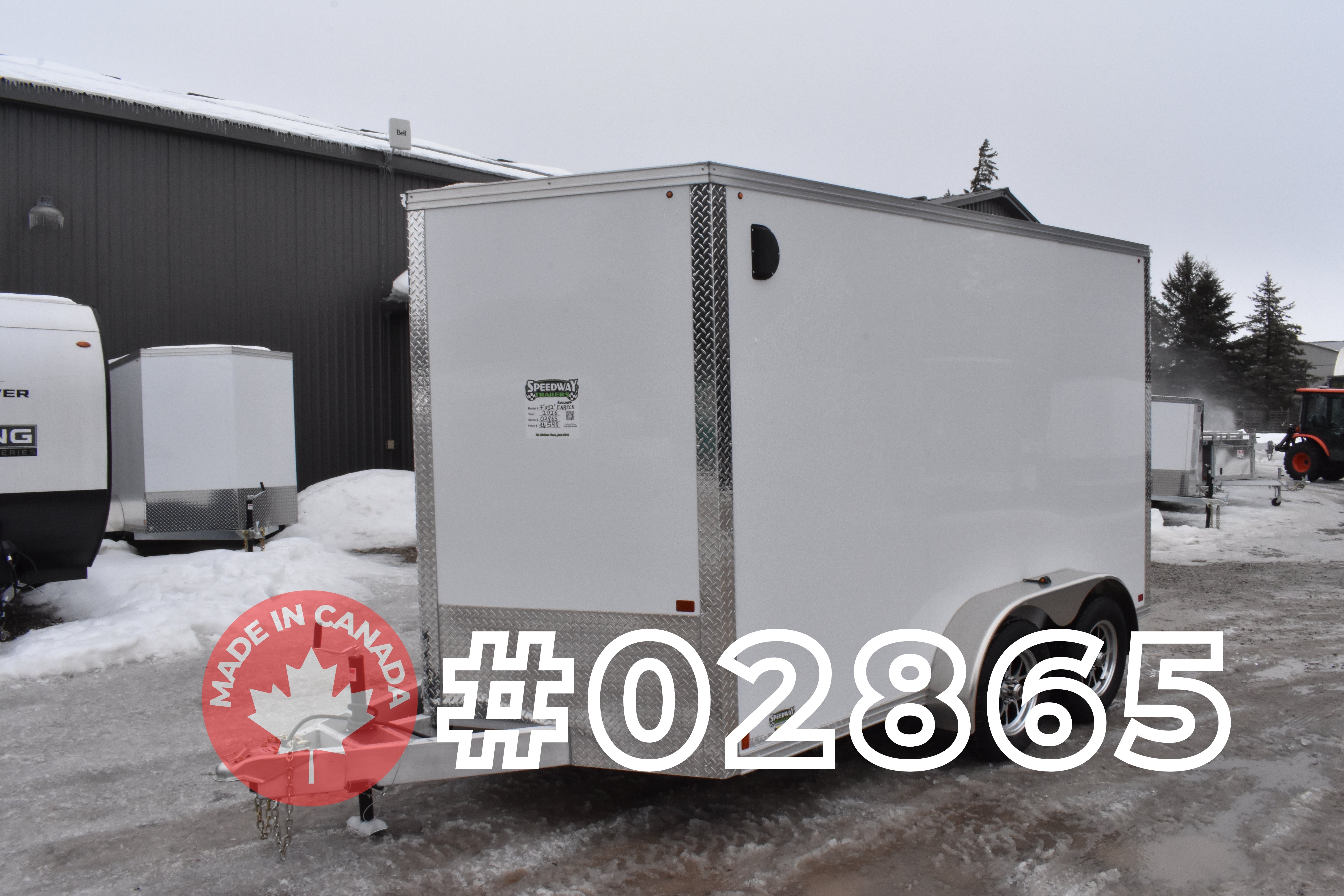 7' x 12' Enbeck Tandem Axle Aluminum Enclosed Cargo Trailer (2026)