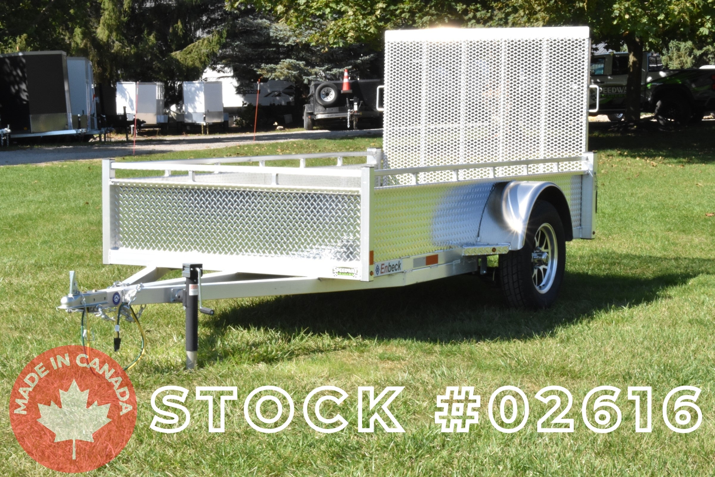 5' x 10' Enbeck Single Axle Aluminum Utility Trailer w/ Aluminum Rims (2026)