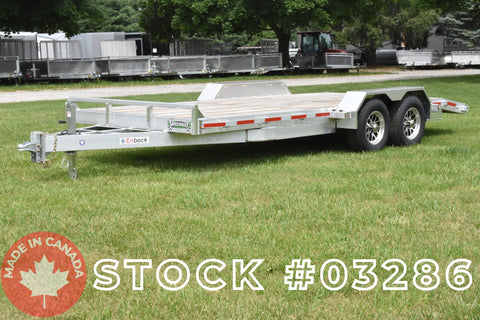 8.5' x 18' Enbeck Tandem Axle Aluminum 5 Ton Car Hauler w/ Aluminum Rims (2026)
