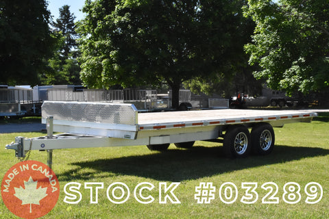 101" x 18' Enbeck Tandem Axle Aluminum 5 Ton Deck Over Trailer w/ Stake Pockets & Aluminum Rims (2026)