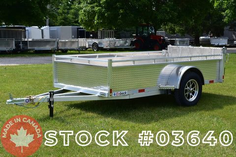 5' x 10' Enbeck Single Axle Aluminum Utility Trailer w/ Aluminum Rims & Bi-Fold Gates (2026)