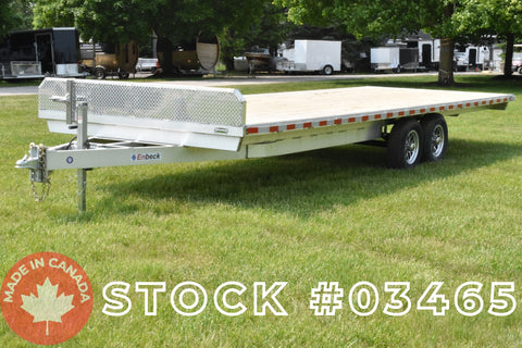 101" x 24' Enbeck Tandem Axle Aluminum 5 Ton Deck Over Trailer w/ Stake Pockets (2026)