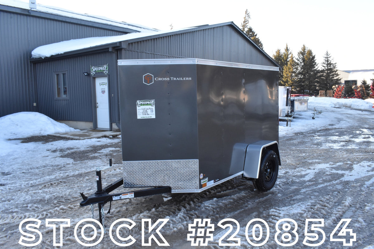 vintage us製Trails Endトレイルズエンド ヘビネル L千鳥格子 5' x 8' Cross Beta Series Single Axle Steel Enclosed Trailer (2026