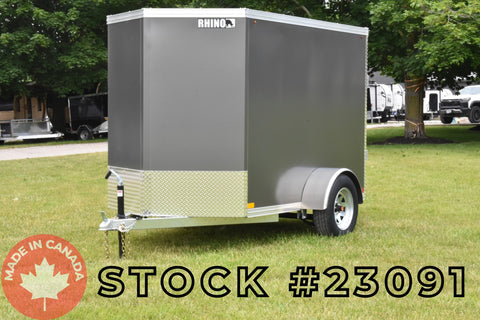 5' x 8' Rhino Single Axle Enclosed Cargo Trailer w/ Side Door (2025)