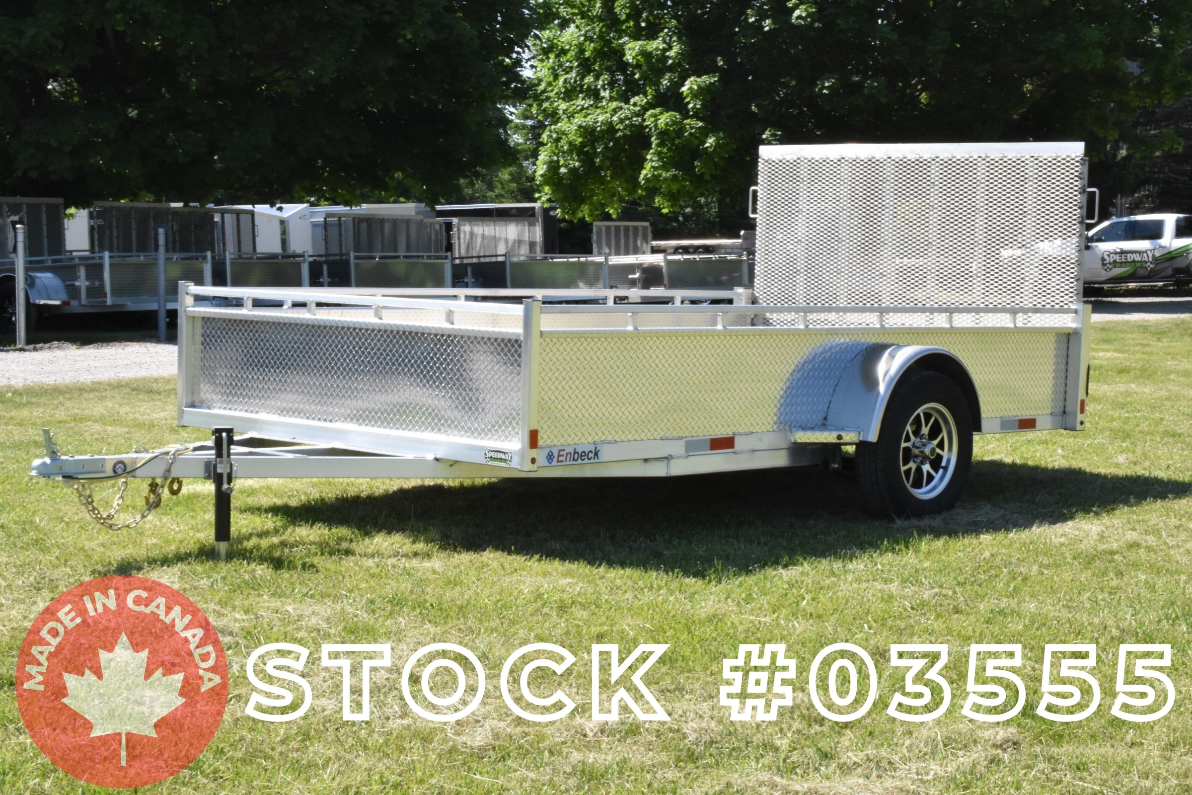7' x 12' Enbeck Single Axle Aluminum Utility Trailer w/ Aluminum Rims (2026)