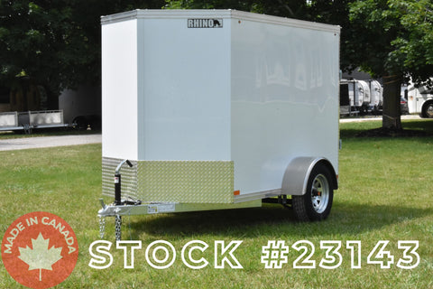 5' x 8' Rhino Single Axle Enclosed Cargo Trailer (2026)