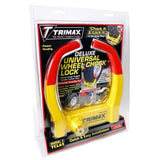 Trimax TCL65 Wheel Chock Lock , Yellow/Red, 7.25in