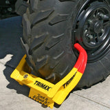 Trimax TCL65 Wheel Chock Lock , Yellow/Red, 7.25in