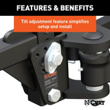 Curt TRUTRACK 4 Point Weight Distribution Hitch w/ 4X Sway Control - 5-8K / 2" Shank - Speedway Trailers Guelph Cambridge Kitchener Ontario Canada