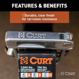 Curt No-Tool Anti Rattle Hitch Clamp - 2" Shank - Speedway Trailers Guelph Cambridge Kitchener Ontario Canada