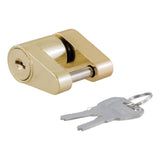 Curt Coupler Lock - 1/4" Pin / 3/4" Latch Span / Padlock / Brass - Speedway Trailers Guelph Cambridge Kitchener Ontario Canada