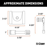 Curt Hitch & Coupler Lock Set - 2" Receiver / 1/2" to 2 1/2" Latch - Speedway Trailers Guelph Cambridge Kitchener Ontario Canada