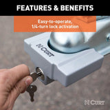 Curt Hitch & Coupler Lock Set - 2" Receiver / 1/2" to 2 1/2" Latch - Speedway Trailers Guelph Cambridge Kitchener Ontario Canada